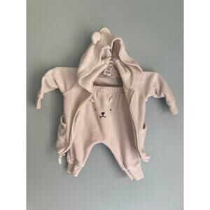 Carter's 3 Month Jacket and Pant Outfit White